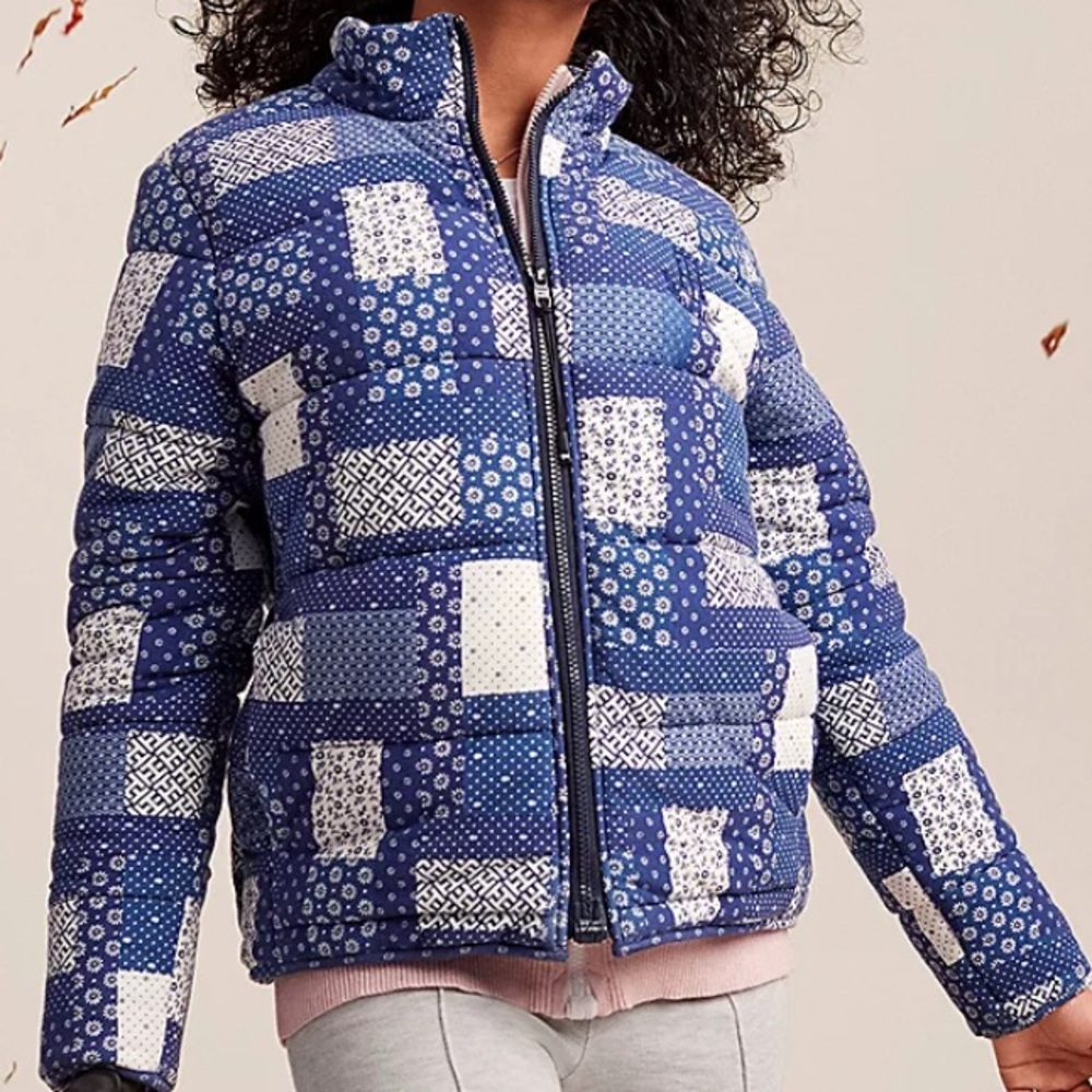Tommy Hilfiger Patchwork Quilt Puffer Jacket Coat… - image 4
